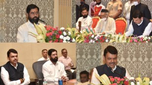 Eknath Shinde Devendra Fadnavis CM Oath Ceremony collage