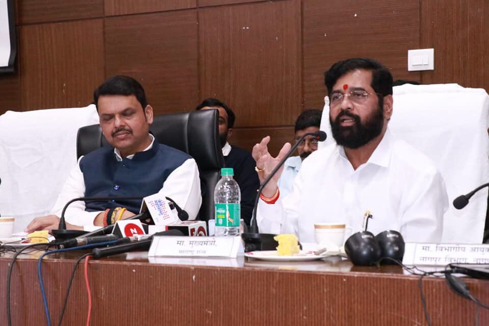 Eknath Shinde Devendra Fadnavis Vidarbha Gadchiroli Flood
