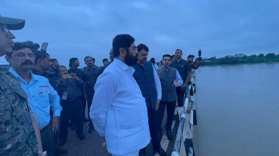 Eknath Shinde Devendra Fadnavis Vidarbha Gadchiroli Flood