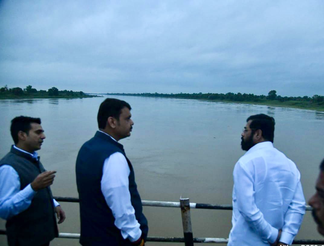 Eknath Shinde Devendra Fadnavis Vidarbha Gadchiroli Flood