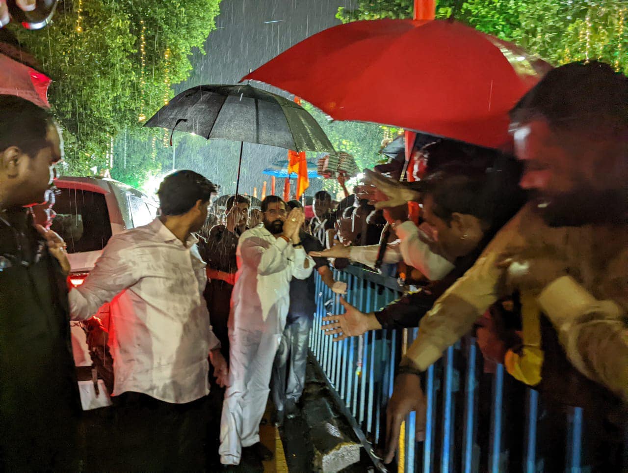 Eknath Shinde Visited Smarak Mumbai Thane Photos
