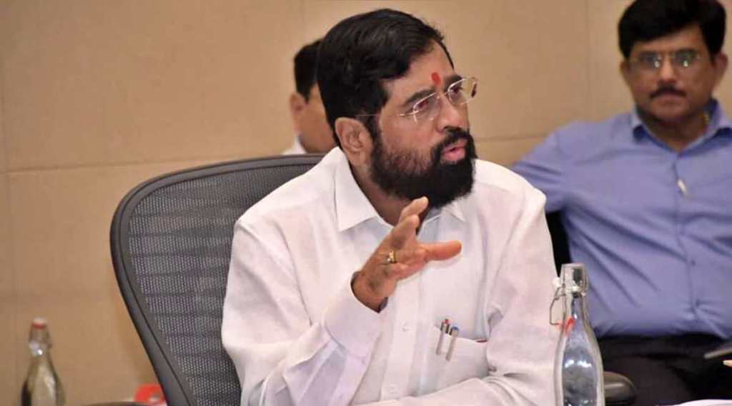 Eknath Shinde in Cabinet meeting