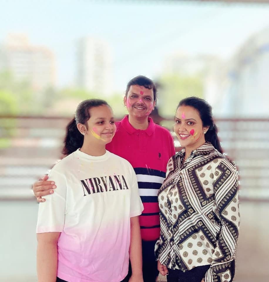 Maharashtra deputy cm devendra fadnavis wife amruta fadnavis photos