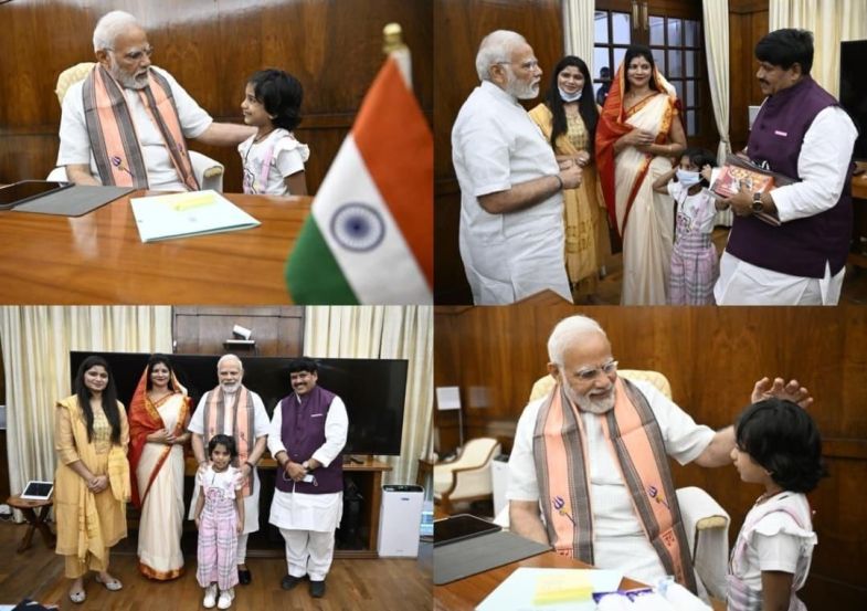 पंतप्रधान नरेंद्र मोदींची भेट घेतल्याने माझ्या दोन्ही मुली आनंदी असून भारावून गेल्या असल्याचंही ते म्हणाले आहेत.