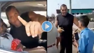 Great Khali get angry with toll booth worker who gets inside car for selfie