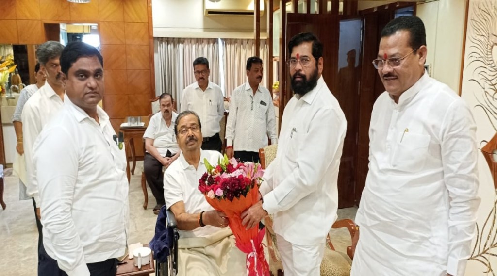 chief-minister-eknath-shinde-meet shivsena-mp-gajanan-kirtikar