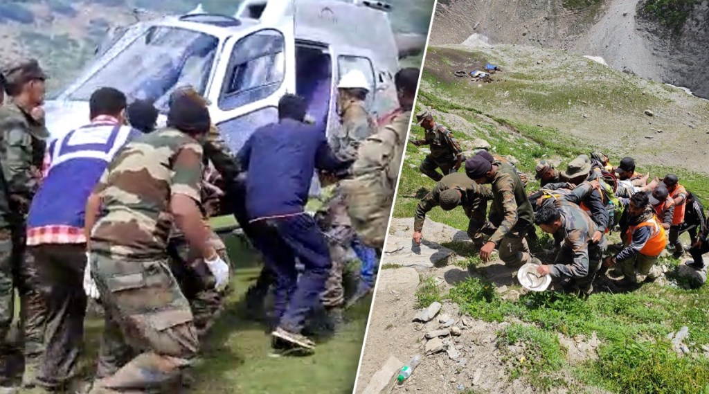 A person from Akola airlifted during amarnath yatra due to head injury and fracture A person from Akola airlifted during amarnath yatra due to head injury and fracture