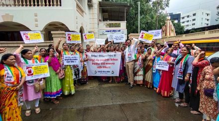 gas cylinder morcha