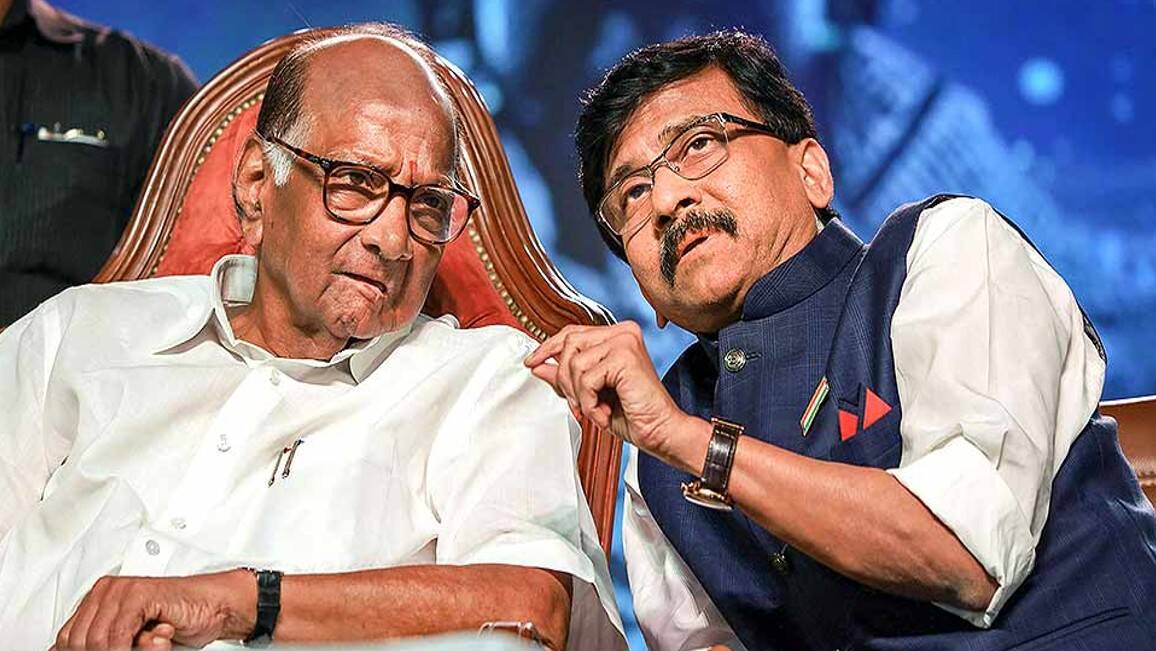 Sharad Pawar Slams CM Eknath Shinde over his Maharashtra tour and not visiting farmers affected by rain give reference of Ajit Pawar