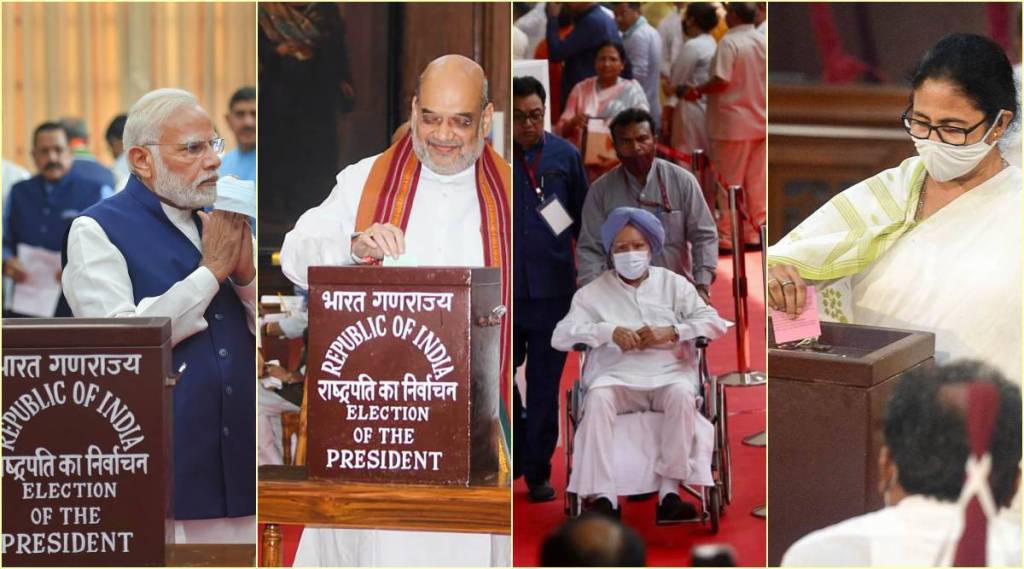 presidential polls voting process for presidential election was conducted in India