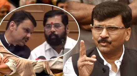 sanjay raut eknath shinde devendra fadnavis