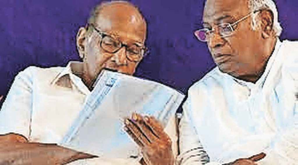 mallikarjun kharge meets sharad pawar mallikarjun kharge meets sharad pawar