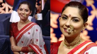 Sonalee Kulkarni Khun Saree marathi actress sonalee kulkarni