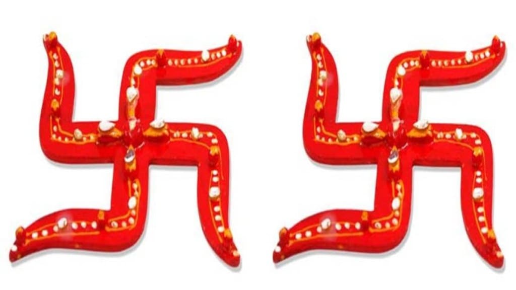 swastika considered auspicious in Hinduism