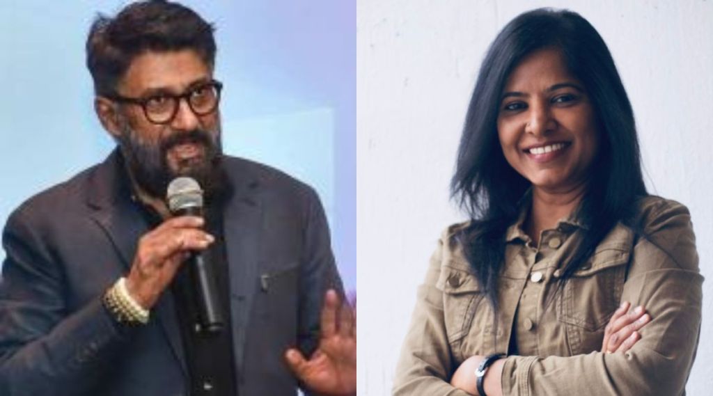 vivek agnihotri, leena maimeklai, the kashmir files, kaali poster row, vivek agnihotri tweet, leena manimeklai film, leena manimeklai controversial tweet, विवेक अग्निहोत्री, लीना मणिमेकलाई, विवेक अग्निहोत्री ट्वीट, द कश्मिर फाइल्स, काली पोस्टर वाद, लीना मणिमेकलाई वादग्रस्त ट्वीट