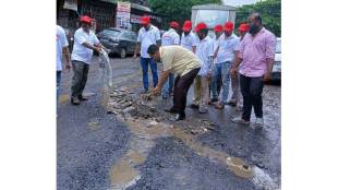 social organizations for pothole filling in Dombivli, Kalyan
