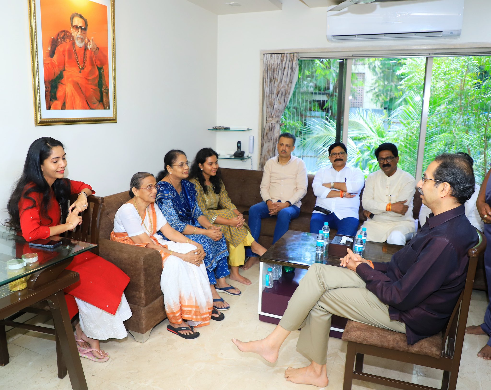 uddhav thackeray visit at sanjay raut Home