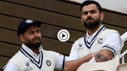 Rishabh Pant and Virat Kohli Rishabh Pant and Virat Kohli