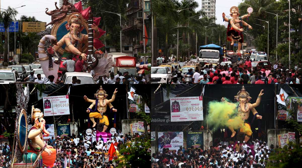 गणेशोत्सवाच्या पार्श्वभूमीवर मुंबईत जोरदार तयारी सुरू असल्याचं दिसत आहे. (फोटो सौजन्य : अमित चक्रवर्ती)