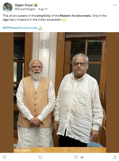 When Rakesh Jhunjhunwala was asked about his crumpled shirt when he met PM