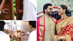 Ranveer Singh Deepika Padukone Alibaug Home Pooja