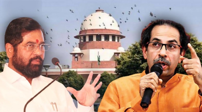 हे प्रकरण मोठ्या घटनापीठाकडे सोपवण्याची गरज नाही - कपिल सिब्बलउद्धव ठाकरेंच्या वतीने युक्तिवाद करणारे कपिल सिब्बल यांनी हे प्रकरण मोठ्या घटनापीठाकडे सोपवण्याची गरज नसल्याचं सांगितलं आहे. यावर सरन्यायाधीशांनी आम्ही पाहू असं उत्तर दिलं.