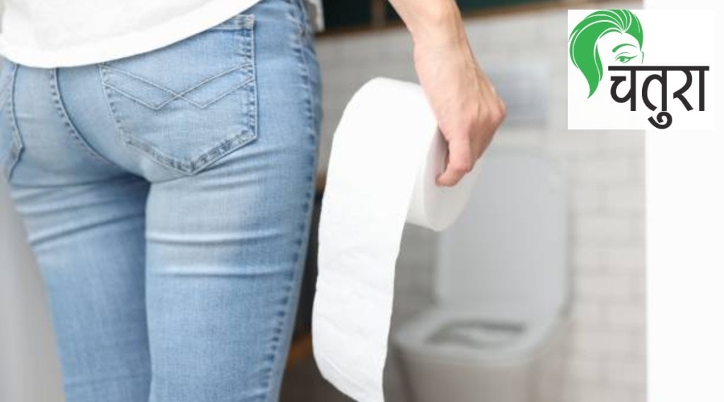 Women toilet etiquette and tissue paper Women toilet etiquette and tissue paper