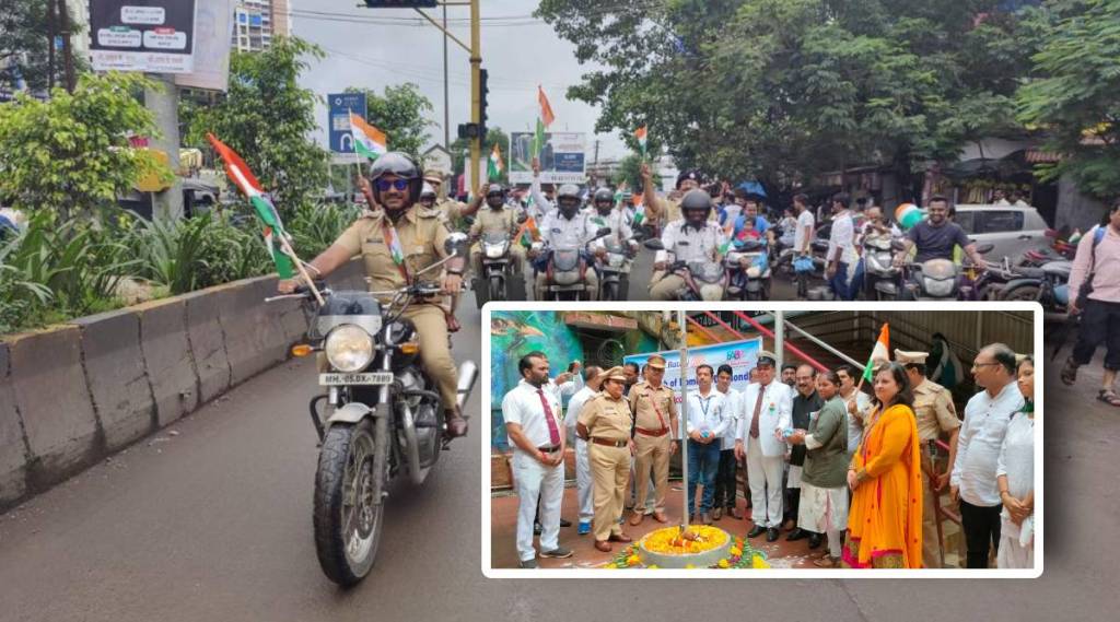 कल्याण कोळसेवाडी वाहतूक विभागातर्फे दुचाकी फेरीचे आयोजन