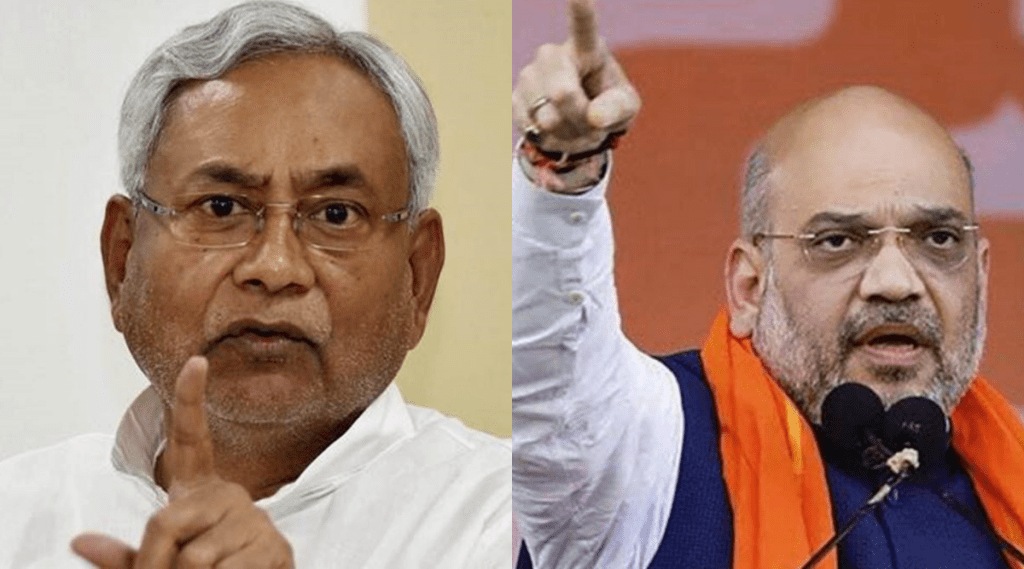 nitish kumar and amit shah