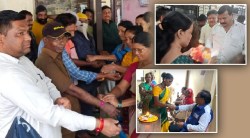 ठाणे महापालिकेच्या हजेरी शेडवर साजरे झाले रक्षाबंधन
