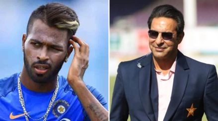 Wasim Akram and Hardik Pandya Wasim Akram and Hardik Pandya