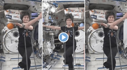 Viral Video Astronaut Performs Yoga in Zero Gravity