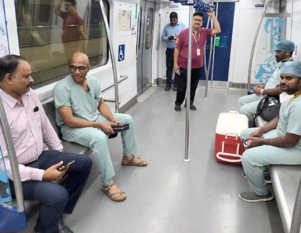 Hyderabad Doctors Take Metro While Transporting A Live Heart For Transplant Surgery