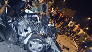 car and truck accident Both were killed on the spot in Kelzar