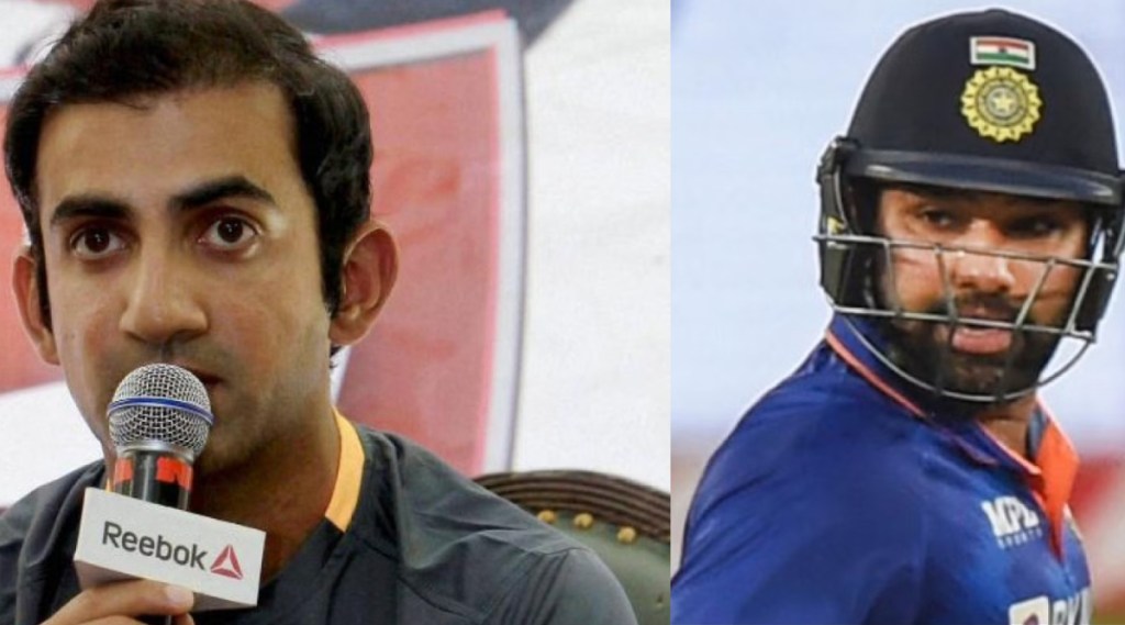 gautam gambhir angri with rohit sharma
