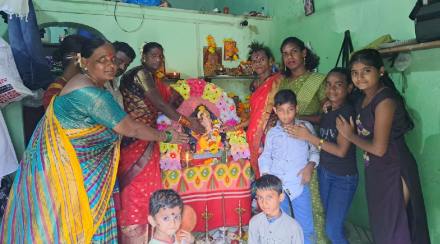 Installation of Ganesha in the houses of transgenders also The festival has been celebrated regularly for 25 years in Badlapur Installation of Ganesha in the houses of transgenders also The festival has been celebrated regularly for 25 years in Badlapur