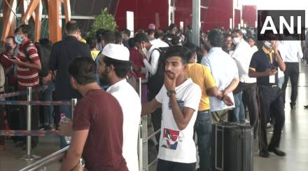 Passengers at IGI airport wait for hours for alternative flights as Germany's Lufthansa airlines