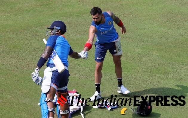 india- australia cricket practice