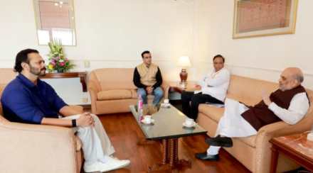rohit shetty amit shah meet rohit shetty amit shah meet