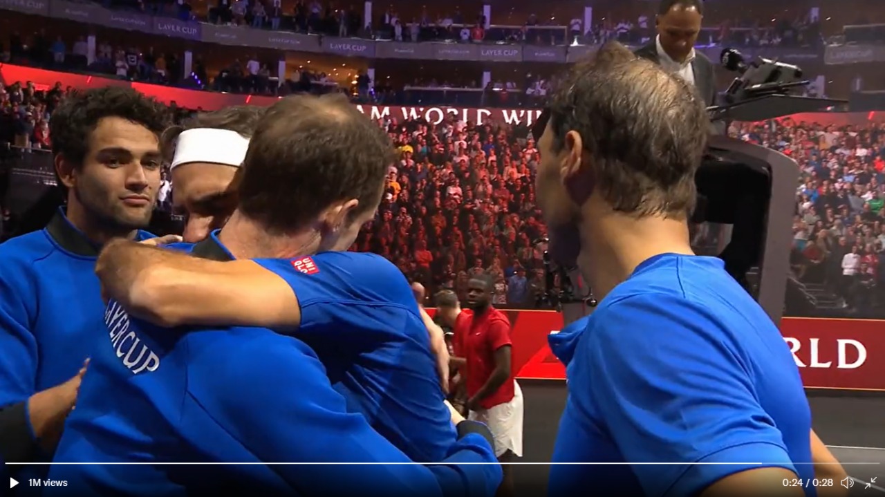 Roger Federer emotional farewell Rafael Nadal retirement match