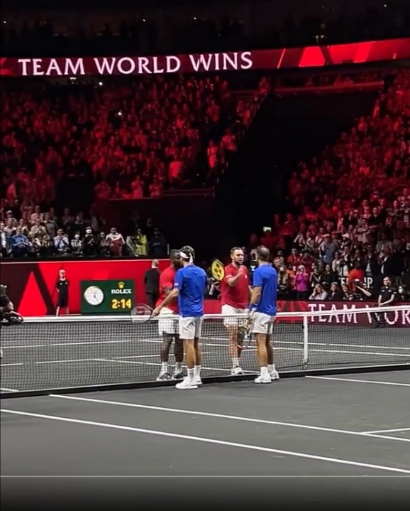 Roger Federer emotional farewell Rafael Nadal retirement match