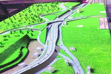 demolishing process started at chandani chowk flyover in pune