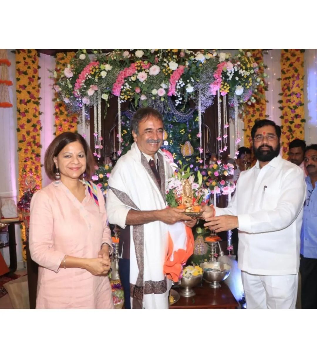 Ganesh Darshan at Chief Minister Eknath Shinde's 'Varsha' residence