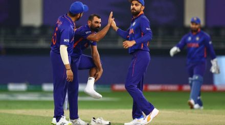 mohammad shami virat kohli rohit sharma