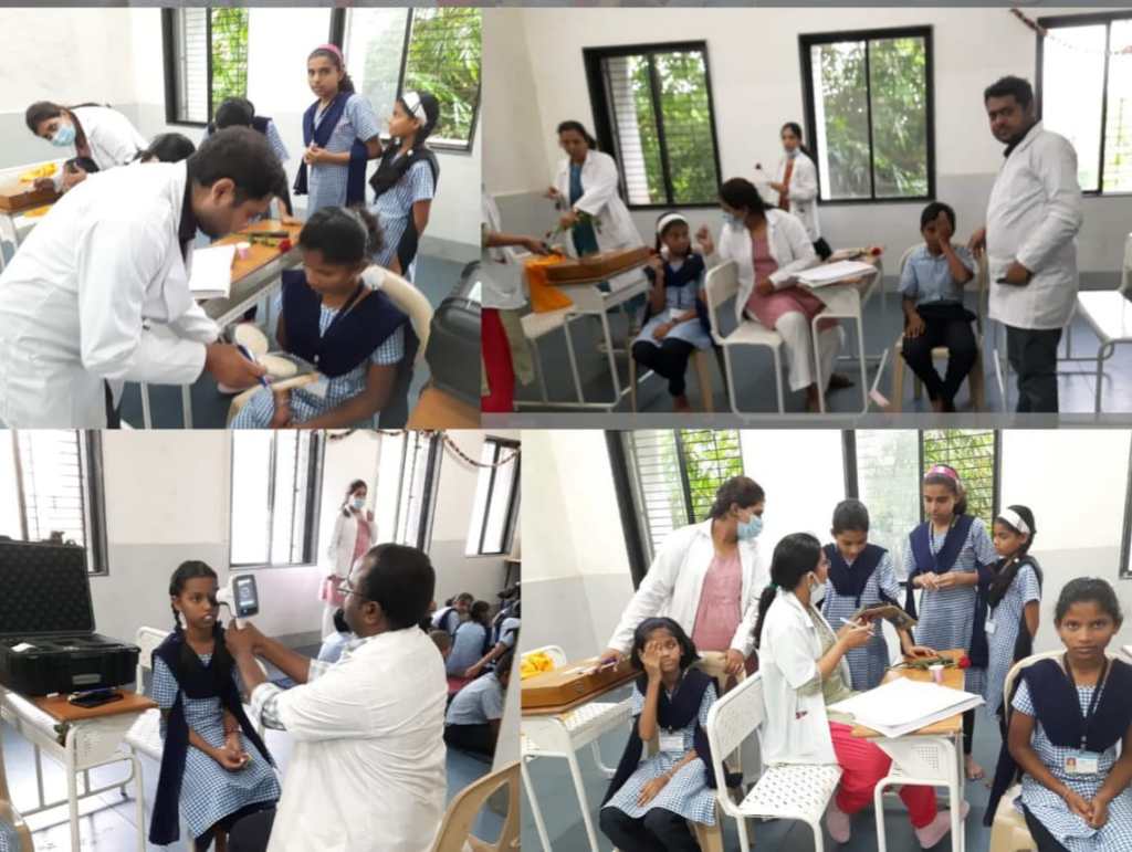 Eye checkup of students in municipal schools in pimpri Eye checkup of students in municipal schools in pimpri