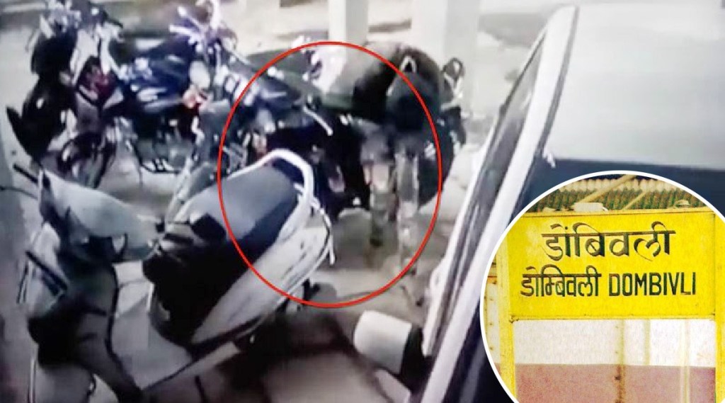 residents caught a college student stealing petrol in Lodha Heritage in dombivali