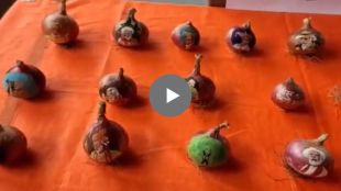 pm narendra modi sketch on onion viral video
