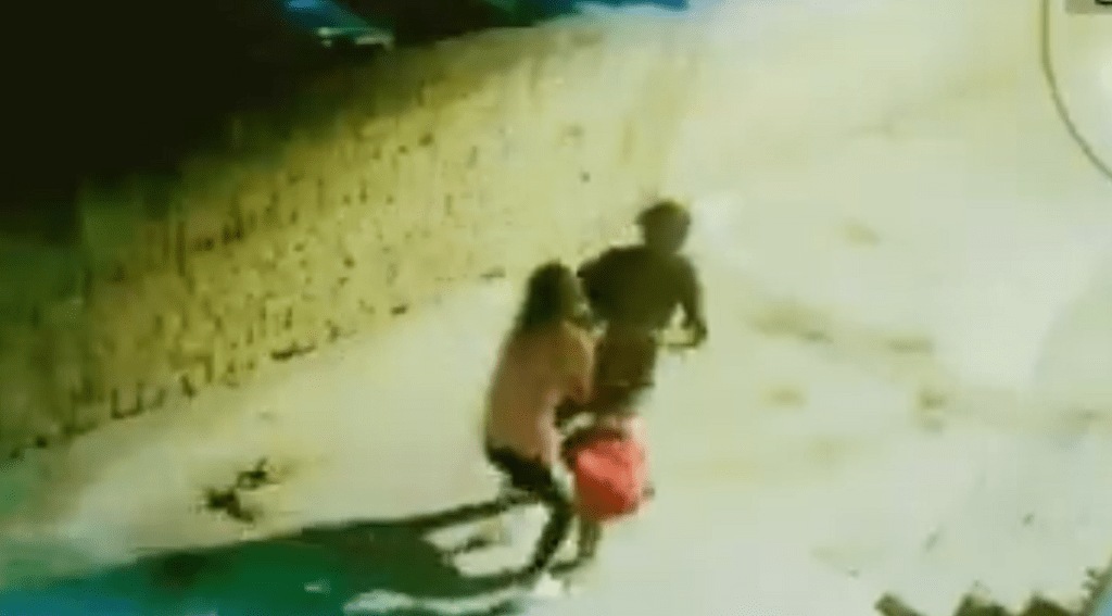 girl fight thief in delhi