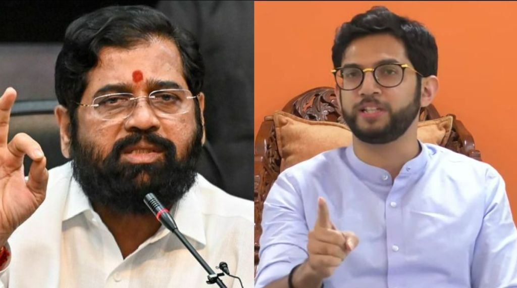 Aditya Thackeray Eknath SHinde Aditya Thackeray Eknath SHinde