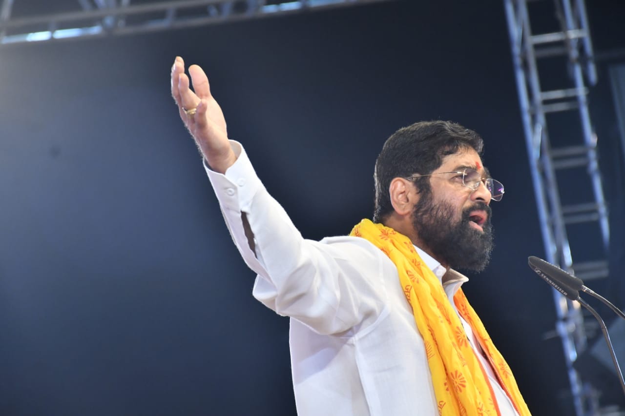 CM Eknath Shinde Dasara Melava Speech upset on Uddhav Thackeray for mentioning Grandson name